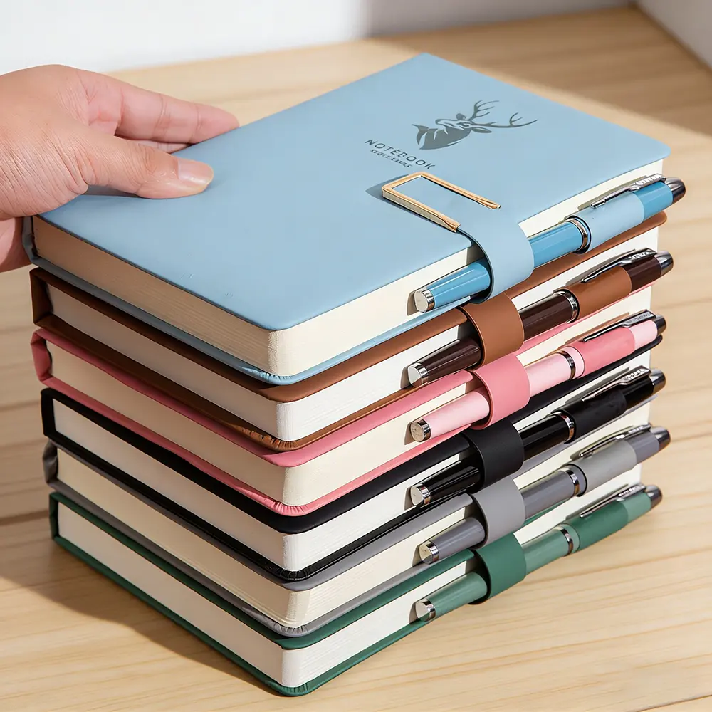 A5 Notebook (180 Sheets/360 Pages), Includes 2 Pens and Stickers, Perfect for School, College, and Office Use.