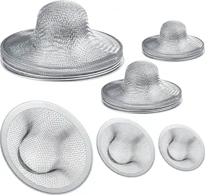 12 Pcs Stainless Steel Sink Strainer drain Strainer with 4.5/2.75/2.25 Inch for Sink Drainage Kitchen Bathroom Bathtub drain screen