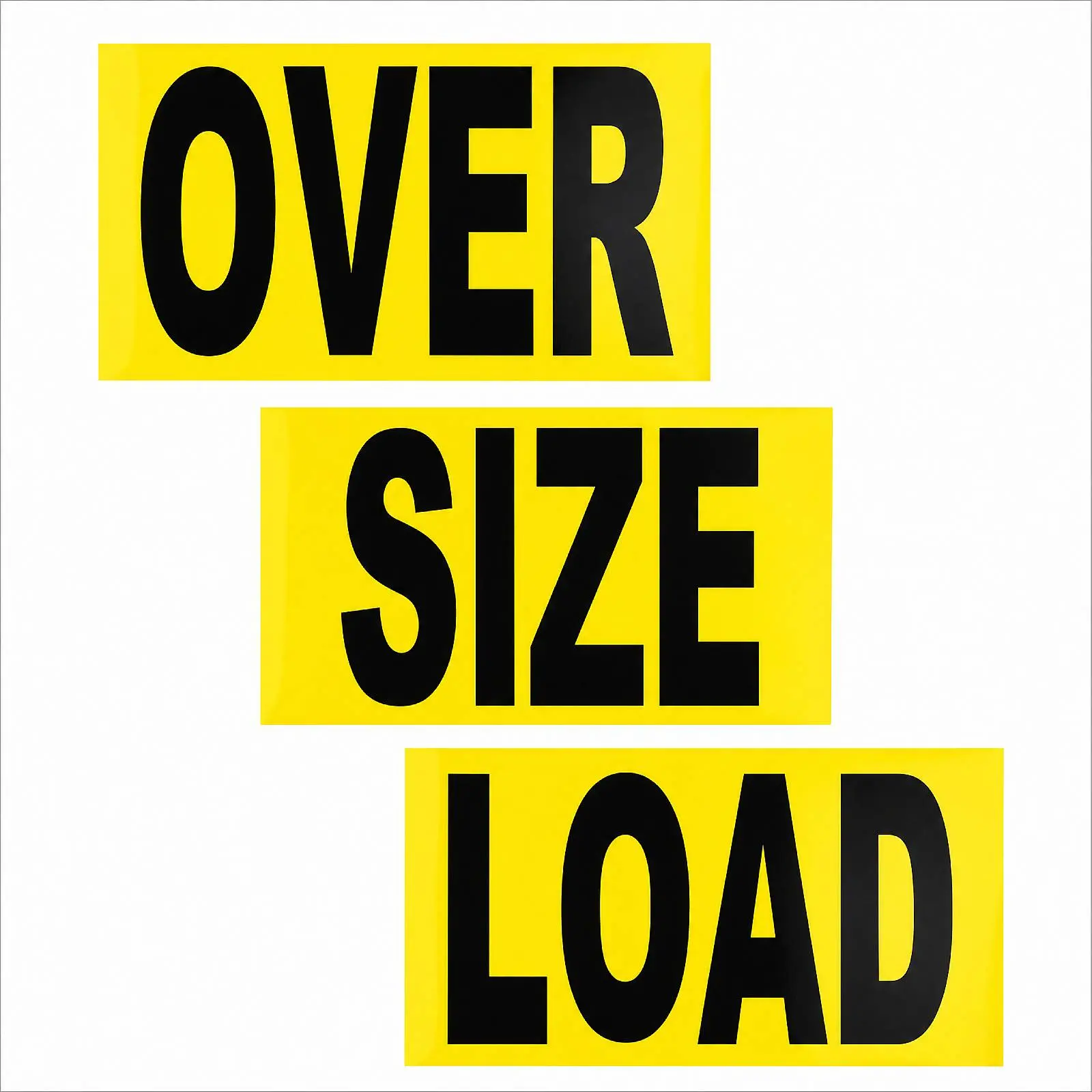 12"x60" Magnetic Oversize Load Sign for Trucks, Professional Reflective Wide Load Warning Sign for Safe Hauling (Car Exterior Accessory)