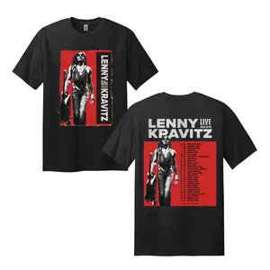 Lenny Kravitz Live 2026 Tour Graphic T-Shirt USA – Double Sided Rock Concert Shirt for Fans Vintage Style Men Women