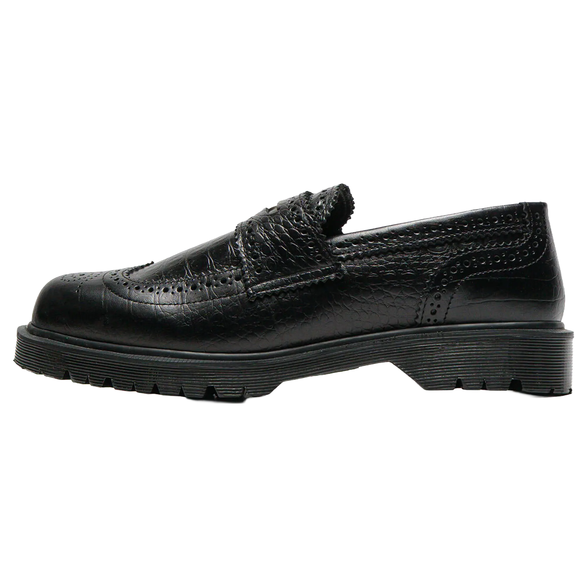 Croc Emboss 3989 Loafer "Black Analine" 41758001