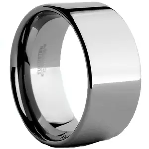 Tungsten Carbide Wide Wedding Band Men's Ring Comfort Fit, 12MM Sizes 7 to 15