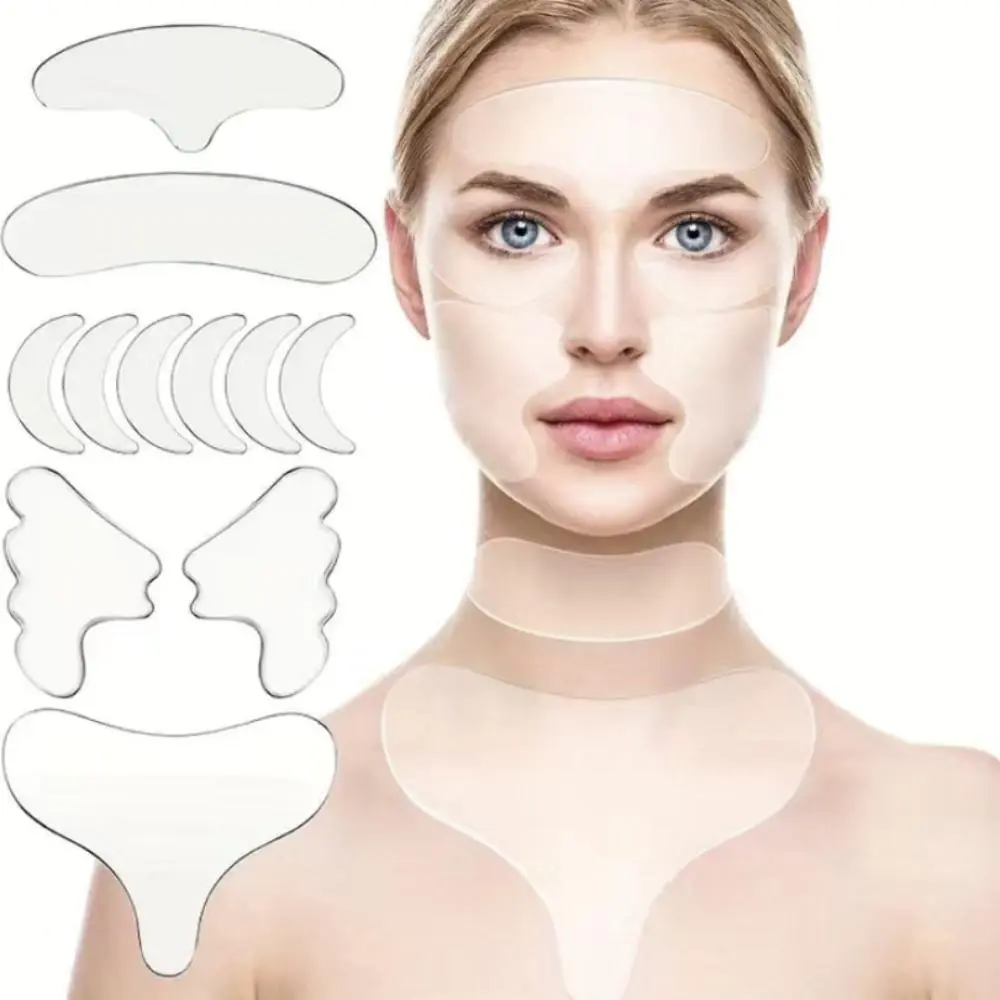Fine Lines Soothing Face Patch, 1 Set Neck Mask Firming Reusable Collagen Face Patches, Gentle Soft Skin Care Sticker, Clear Facial Skin Care for Women & Men, Beauty Products