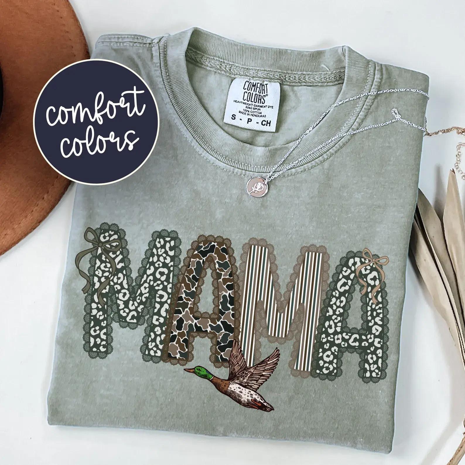 Comfort Colors Duck Hunting Mama Shirt, Preppy Camouflage Mama Tee, Outdoors Mothers Day Gift, Retro Mom Top Wear – KEVIN HOUSTO SHOP