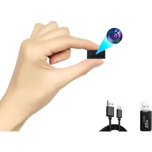 Hidden Camera Mini Spy Camera 1080P Small Security Camera, Tiny Portable Camera, Covert Nanny Cam, Indoor Home Office Security Cameras, Night Vision, Motion Detection, Gravity Sensor, Loop Record