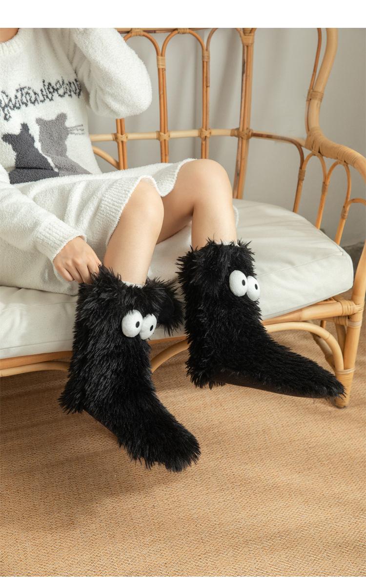 Women's Plush Slippers Socks Floor Socks Winter Home Indoor Thickened Fleece-Lined Anti-Slip Adult Women's Plush Snow Socks Shoe Covers Women's Plush Slippers Socks Floor Socks Winter Home Indoor Thickened Fleece-Lined Anti-Slip Adult Women's Plush Snow Socks Shoe Covers