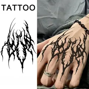 1Pc Dark and Cool Waterproof Temporary Tattoo Stickers, Long-lasting , Fake Tattoo for Arm, Leg.