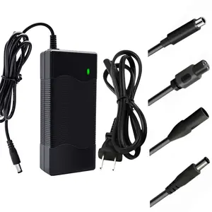 42V 1.5/2A Electric Scooter Charger, Power Adapter, Compatible with Hoverboard Hover-1 G13/Alpha 2.0/Journey2.0/max Electric Scooters, 36V Lithium Battery Charger,  Foldable Electric Mobility Scooter with Seat