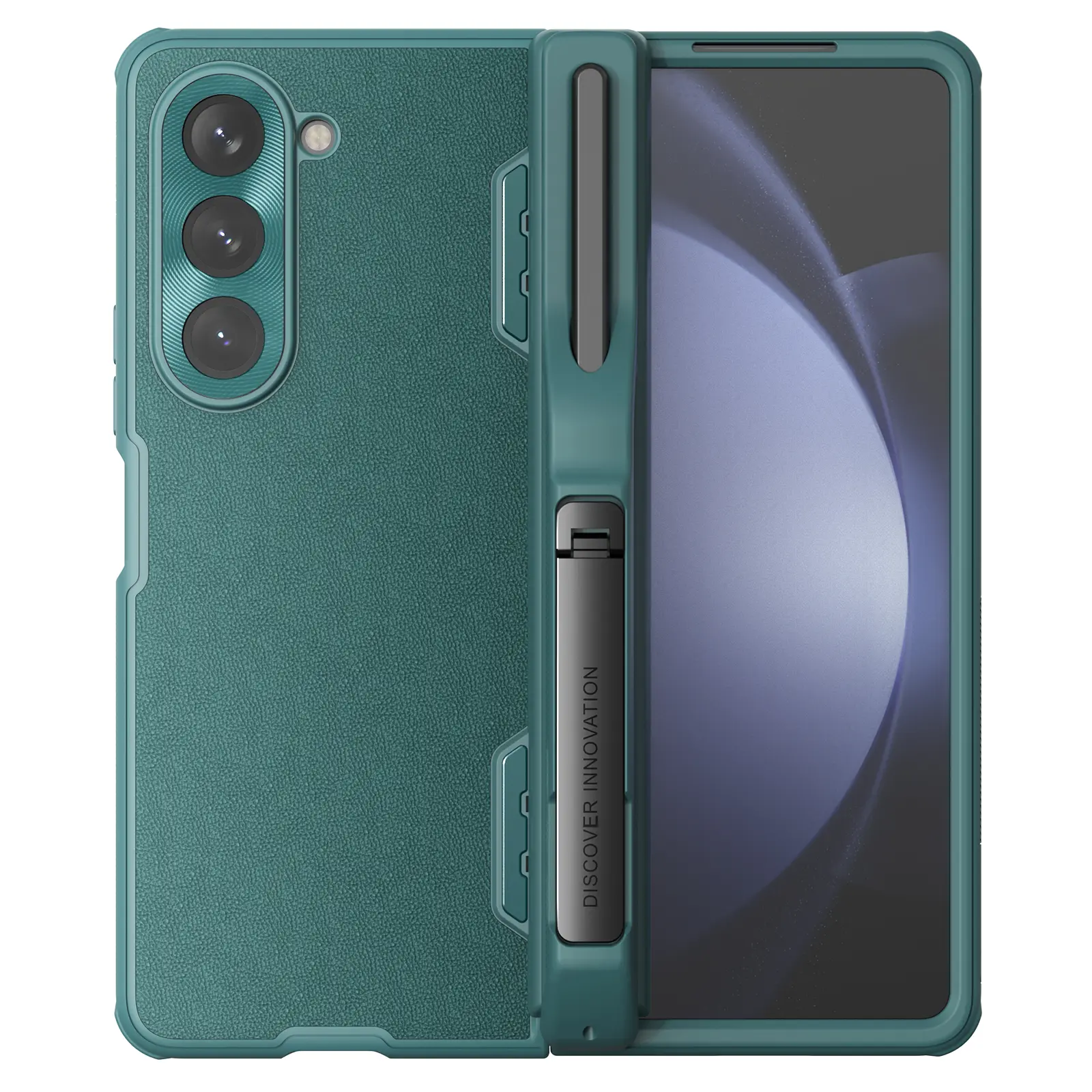 For Samsung Galaxy Z Fold 5 5G Leather Case, Hidden Kickstand, Shockproof, Portable Foldable Phone Case - TikTok Shop For Samsung Galaxy Z Fold 5 5G Leather Case, Hidden Kickstand, Shockproof, Portable Foldable Phone Case - TikTok Shop