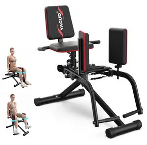 YAGUD 2-in-1 Hip Abductor and Adductor Machine, Inner and Outer Thigh Exercise Equipment, Leg Workout Machine for Home Gym