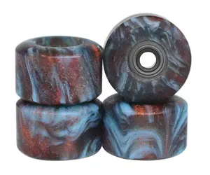 Apex New Street, Geode Series Wheels - 77D Urethane - ABEC-9 Bearings - "Molten Ice Core"