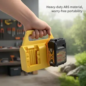 Battery Organizer Handheld Rack for Dewalt 18v 20v 60v Batteries, Durable Abs Material, Portable Tool Storage, Workshop & Vehicle Repair Use, Organizer Tool Holder