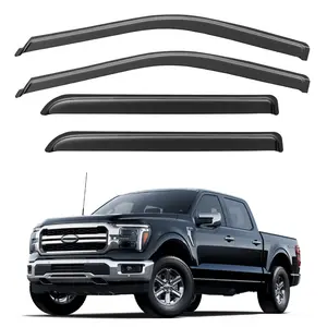 For 2015-2025 Ford F-150, 2017-2025 Ford F-150 Raptor/F-250/F-350/F-450, 17-25 F-550 SD- SuperCab Window Visor/WeatherShield/Rain Visor