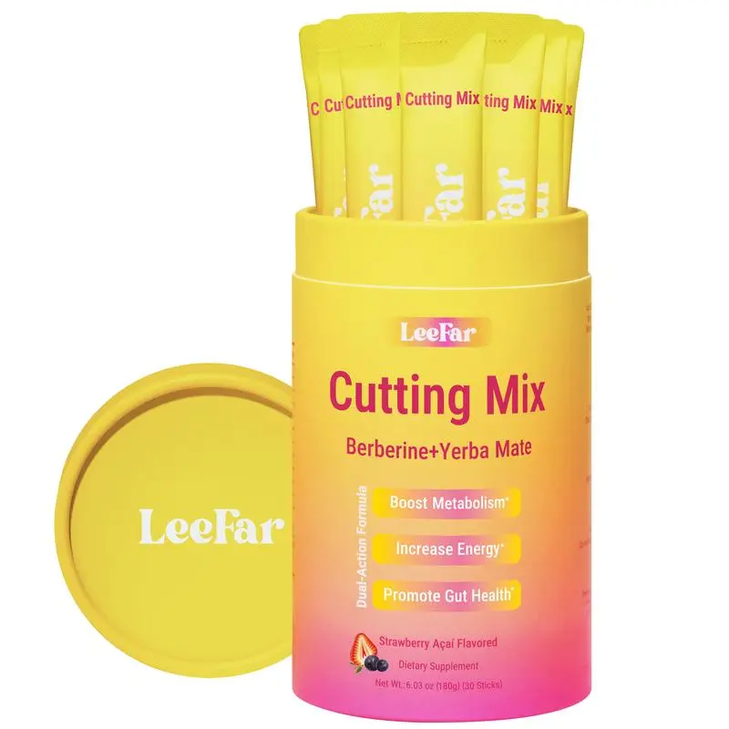 LeeFar Cutting Drink Mix –Strawberry Açaí Flavor – 30 Servings