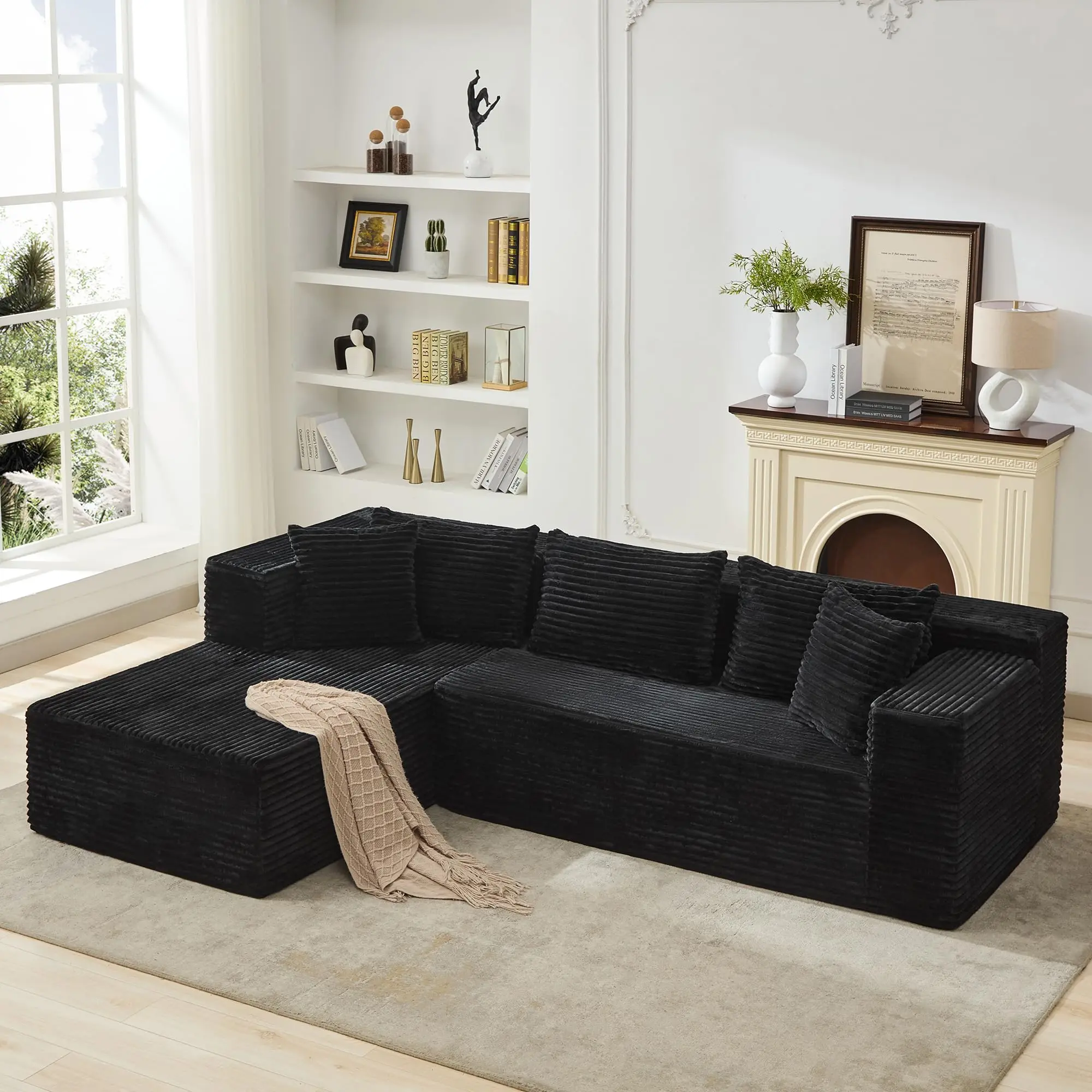Garvee 106" Modern Modular Sofa with Deep Seat