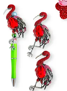 Creative Crane Animal Ornament, DIY Gift for Handmade Crafts, Phone Chain Key Bead Pen Holder, Trendy Cute Keychain, Keychain Pendant, Indoor Decor Car Hanging Accessory