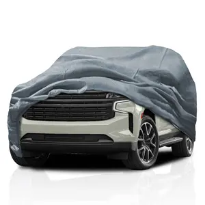 5 Layer Car Cover for Chevrolet Tahoe 2021-2025 SUV 4-Door, Semi Custom Fit Full Coverage Pollution, Dust, Sun, Snow, Rain All Weather Protection, Breathable