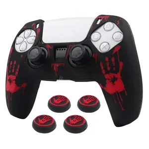 Protective Silicone Soft Control Cases For PS5 Controller Design Skin Cover Gamepad Joystick Games Accessories Covers Console Accessories