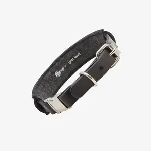 The Harlow Collar - Black Leather