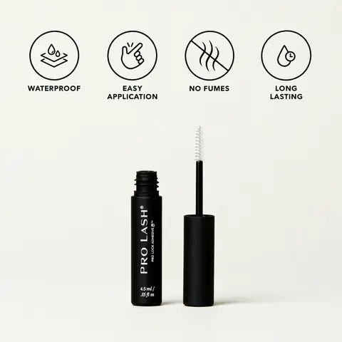 Pro Lock Eyelash Adhesive, 4.5ml Cosmetic Makeup, Designed to Work with Pro Lash, Easy Removal Protects Natural Lashes, Up to 10+ Days of Secure Hold
