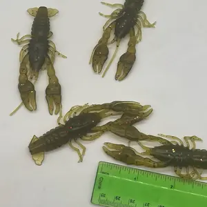 3.5” Emerald Crawfish soft plastic bait