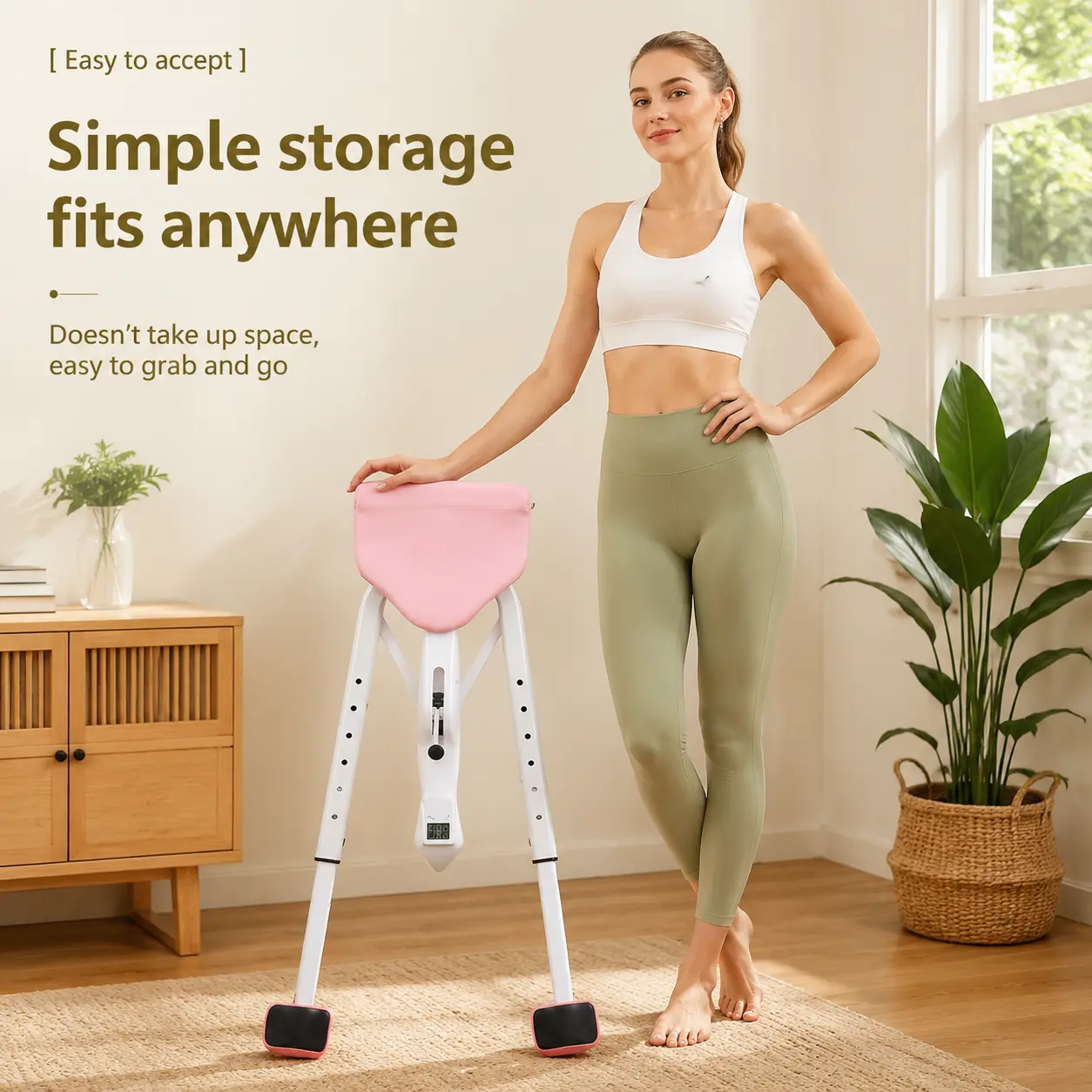 Split Training Machine, Adjustable Leg Stretcher, Foldable Home Flexibility Training Equipment for Split Practice, for Adults Kids Home Gym Workout