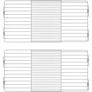 Expandable Closet Tension Shelf with Strong Adhesive, Metal Wire Hanging Shelves Closet Divider Separator Storage Shelves for Cabinet Wardrobe Cupboard, 2 Pack (16.9''-32''W, 12''D)