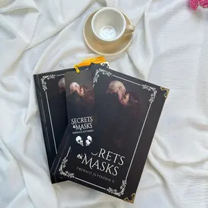 Secrets & Masks Hardcover Fanfic Book Set COMBO 2 By Emerald_Slytherin | Medusa And Demon Mask Cover, Harry Potter Fanfic, Enemies to Lovers