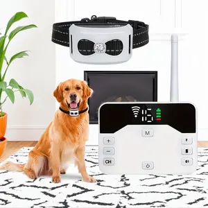 Wireless Dog Fence System/Receiver, 2-in-1 Wireless Electronic Dog Fence System, Remote Control Training Collar, 3 Working Modes, Rechargeable Vibrating Collar, Remote Wireless Dog Boundary Containment System, Electronic Training Collar