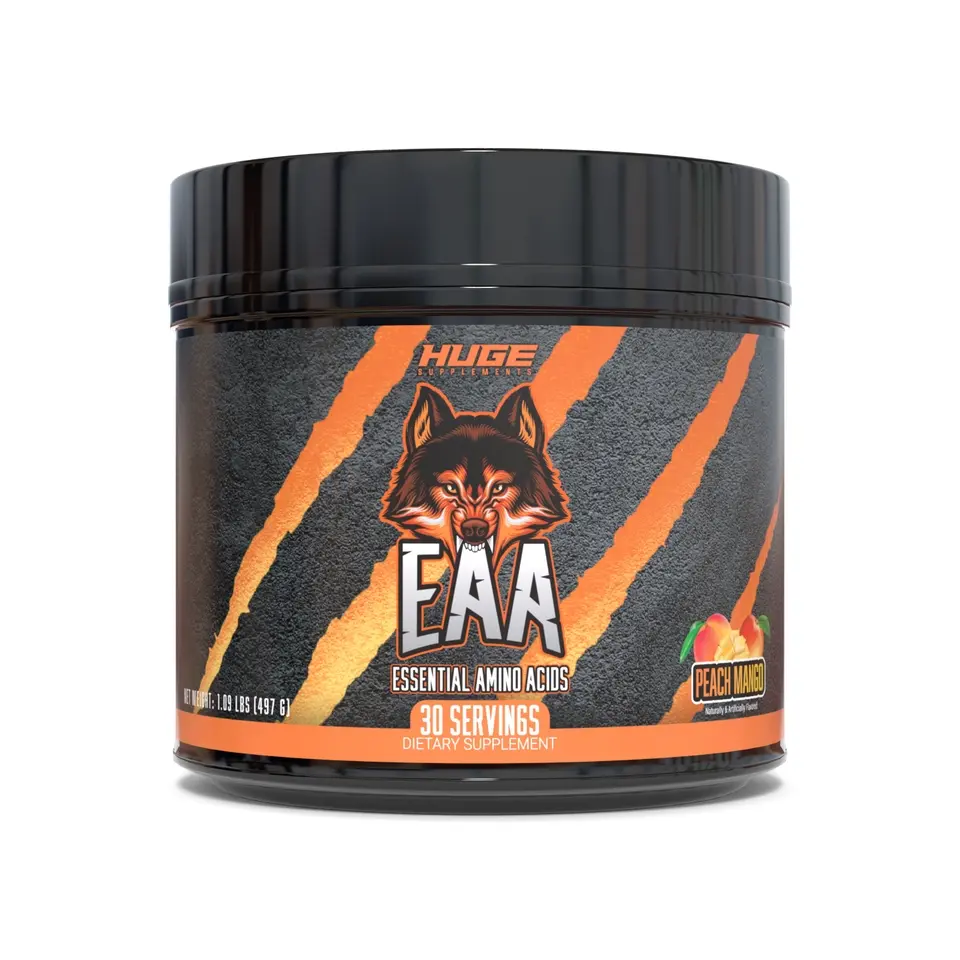 Huge EAA Supplement, Highest Dosed Essential Amino Acids Powder, 12.85g EAAs & 8g BCAAs Per Serving, Maximize Muscle Growth, Recovery & Performance