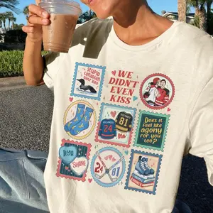 Comfort Colors Heated Rivalry Vintage T-shirt Hockey Romance Fan Tee We Didn't Even Kiss LGBT Love Tee Valentine Gift