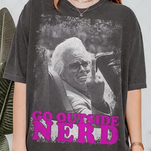 Baby Billy Flips Off T-Shirt, Baby Billy Go Outside Nerd Meme Tee T-Shirt, Gift For Women and Man Unisex T-Shirt