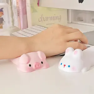 Cute Cartoon Stress Relief Cartoon Mouse Pad Wrist Rest Toy Soft Memory Foam Hand Pillow Desk Decor Fidget Toy For Office Gaming Relaxation
