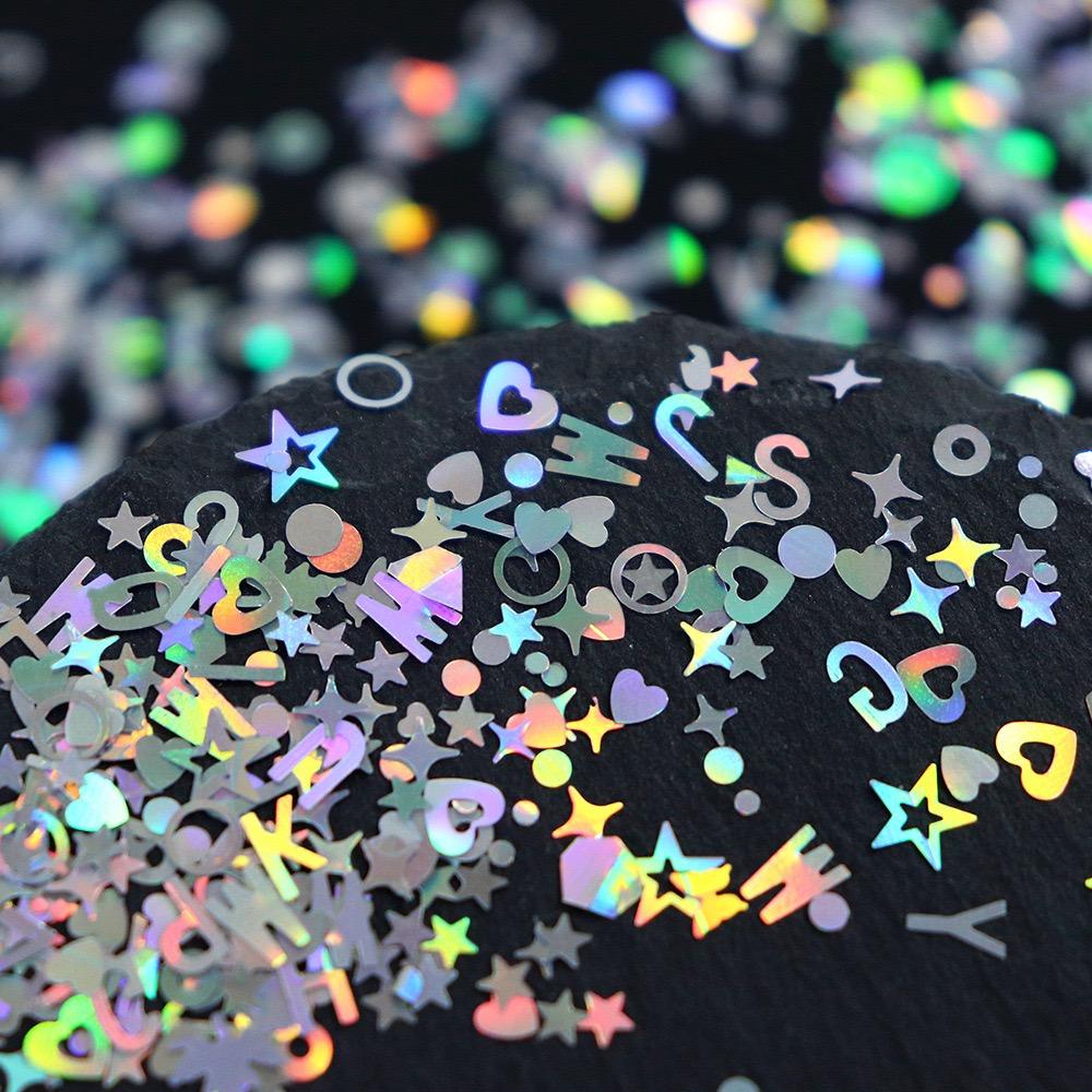 Shimmer Glitter Sequins Nail Art Kit with Assorted Shapes, Perfect for DIY Nail Design & Creative Manicures – Spring Nails 2026 Trend