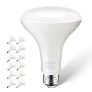 VEVOR BR30 Flood Light Bulb, 12 Pack LED Indoor Flood Lights, 850 Lumens LED Flood Light Bulbs, E26 Standard Base, 3000K Warm Light, 15,000 Hour Lifetime, Stepless Dimmable Recessed Can Light BulbsSummervibes