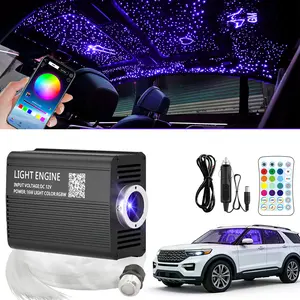 500pcs*0.03in*9.8ft Lighting Lamp Home Car Headliner Star Light kit Roof Twinkle & Music Sync Ceiling Light Fiber Optic