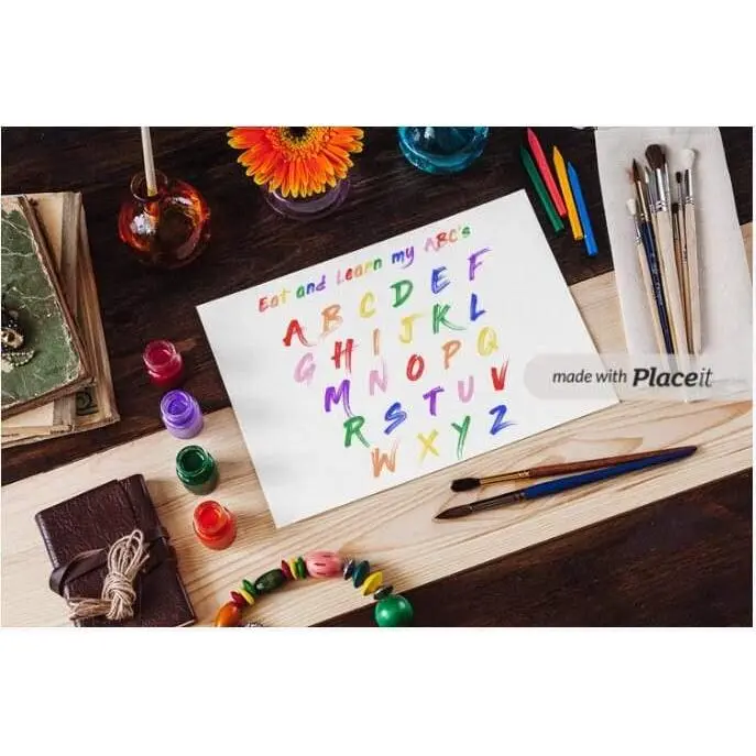 Laminated Jumbo Activity Placemats 3 pack | Learn ABC's, Numbers, Colors, & Shapes