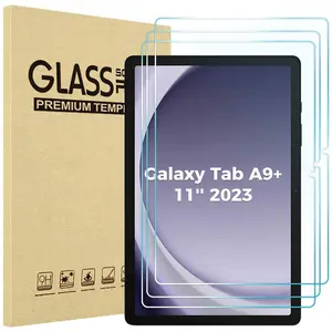 2 Pack Tempered Glass Screen Protector for Galaxy Tab A9 Plus 11 Inch 2023 (SM-X210/X216/X218) - 9H HD Clear for Tab A9+ 5G Tablet Protector