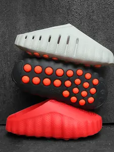 Summer Bread Shoes for Men and Women, Classic Trio Colors, 2026 New Model, Particle Shock Absorption, Post-Training Massage Slippers, Slide Slipper, Bedroom Slippers