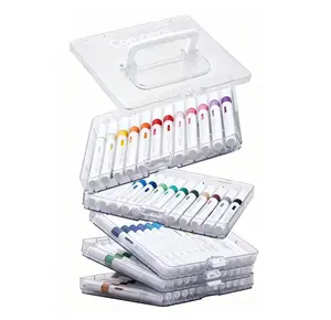 Comix Acrylic Paint Pens 60/48/24  Colors Fast Drying Markers with Smooth Liquid Ink for Art Calligraphy Illustration & DIY Crafts Vibrant Colors for Creative Projects