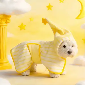 Dog Bath Robe, Super Absorbent Quick Dry Pet Towel with Hooded Design, Ultra Soft Skin-Friendly Dog Drying Coat for Small Medium Large Dogs & Cats, Perfect for After Bath, Grooming, Shower, Beach, Pool, Puppy Bathrobe Towel Wrap for Home & Travel