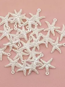 20pcs Abs Resin Starfish Charms, Jewelry Making Supplies for Necklaces, Earrings, Bracelets, Beaded Crafts, DIY Accessories