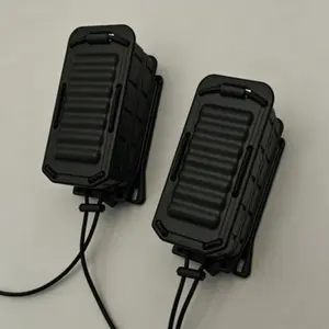 2-Pack External Carry Magazine Pouch for 9mm/40 Caliber Sturdy Quick-Access Mag Holder with 360° Rotatable MOLLE Belt Clip Fits 1.5-2.5 Inch Tactical Duty Belts