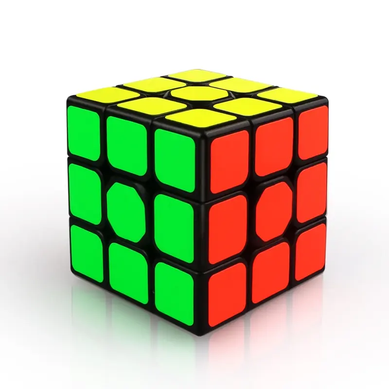 Qiyi Launch W 3x3 Rubik's Cube, Speedcube, Smooth Hand Feel, Professional Competition Level, Includes Tutorial, 56mm Sticker Version
