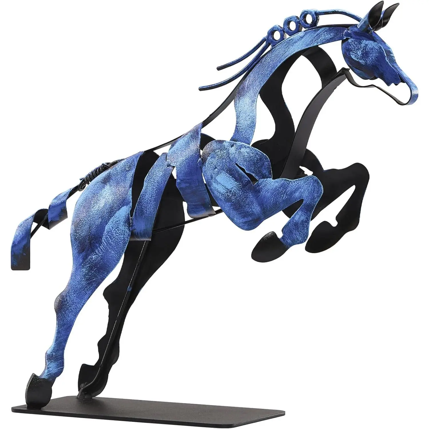 Horse Statue, Unique Metal Art Handmade Sculpture for Home Decor, Rustic Decor, Gifts for Horse Lovers