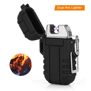 Black portable windproof lighter, clamshell lighter, nameless fire lighter, waterproof windproof lighter