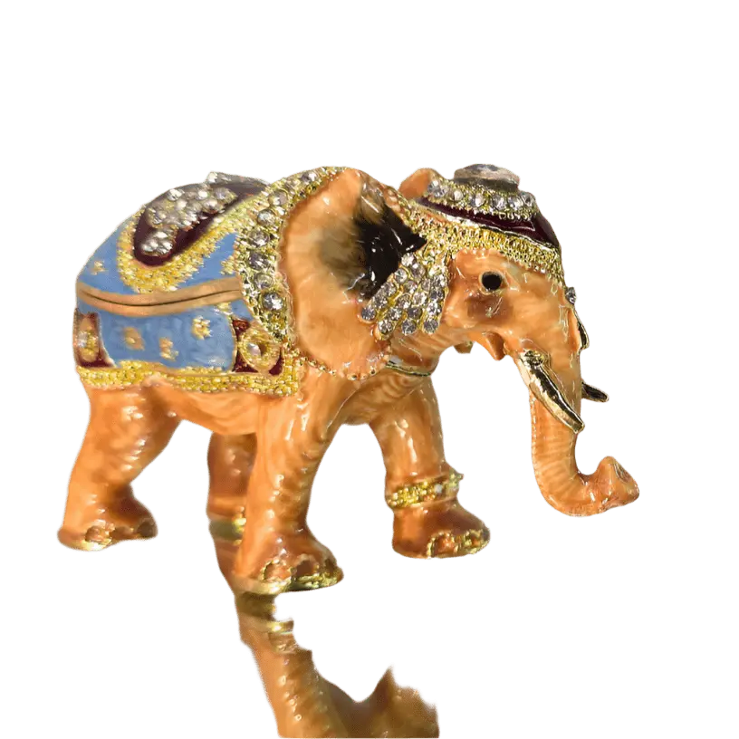 Majestic Royal Elephant Trinket Box