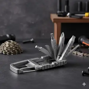 Ultimate Portable Keychain Multitool for Camping Hiking & Car Repair - Mini Screwdriver Bottle Opener Emergency Survival Kit Essential Gear for Home Outdoor