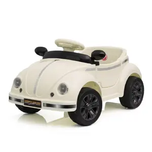 12V Vintage Electric Ride-On Car for Kids - Remote Control, LED Lights, Bluetooth (Toys & Hobbies, Sports & Outdoor Play Ride-on Toy)