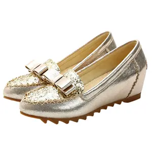 Y 31-40 New Women's Niche Design Pointed Toe Loafers Fashionable Height-Enhancing Flats